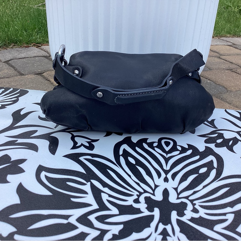 EUC Vintage Y2K Juicy Couture Rare Black Leather Gorgeous Bag - Picture 4 of 7